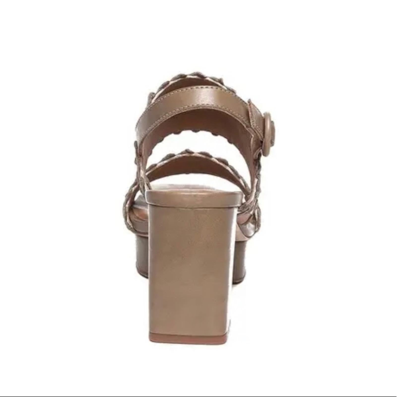 Bernardo Remi Platform Sandals in Blush Brown, Anthropologie Size 7.5 New in Box