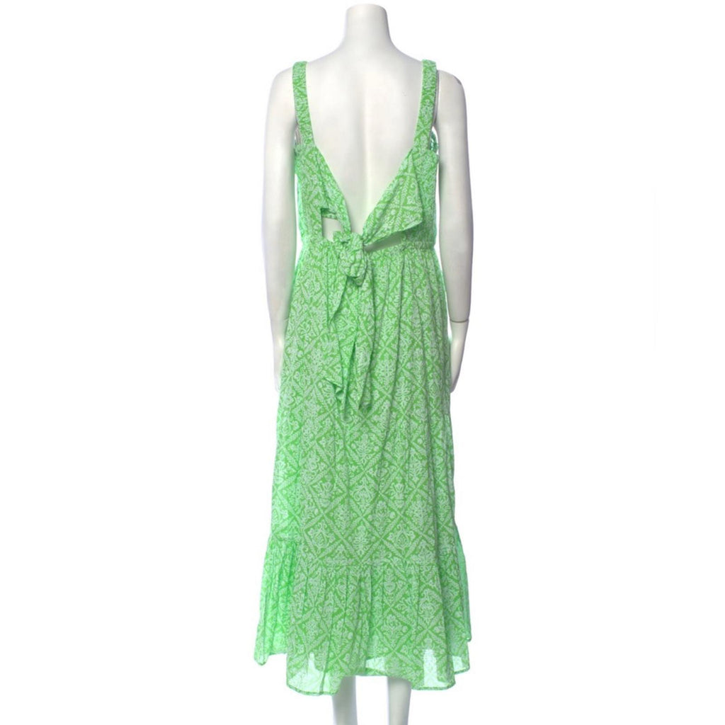Banjanan Regina Patterned Midi Dress, Tile Print Flash, Size XL New w/Tag $365