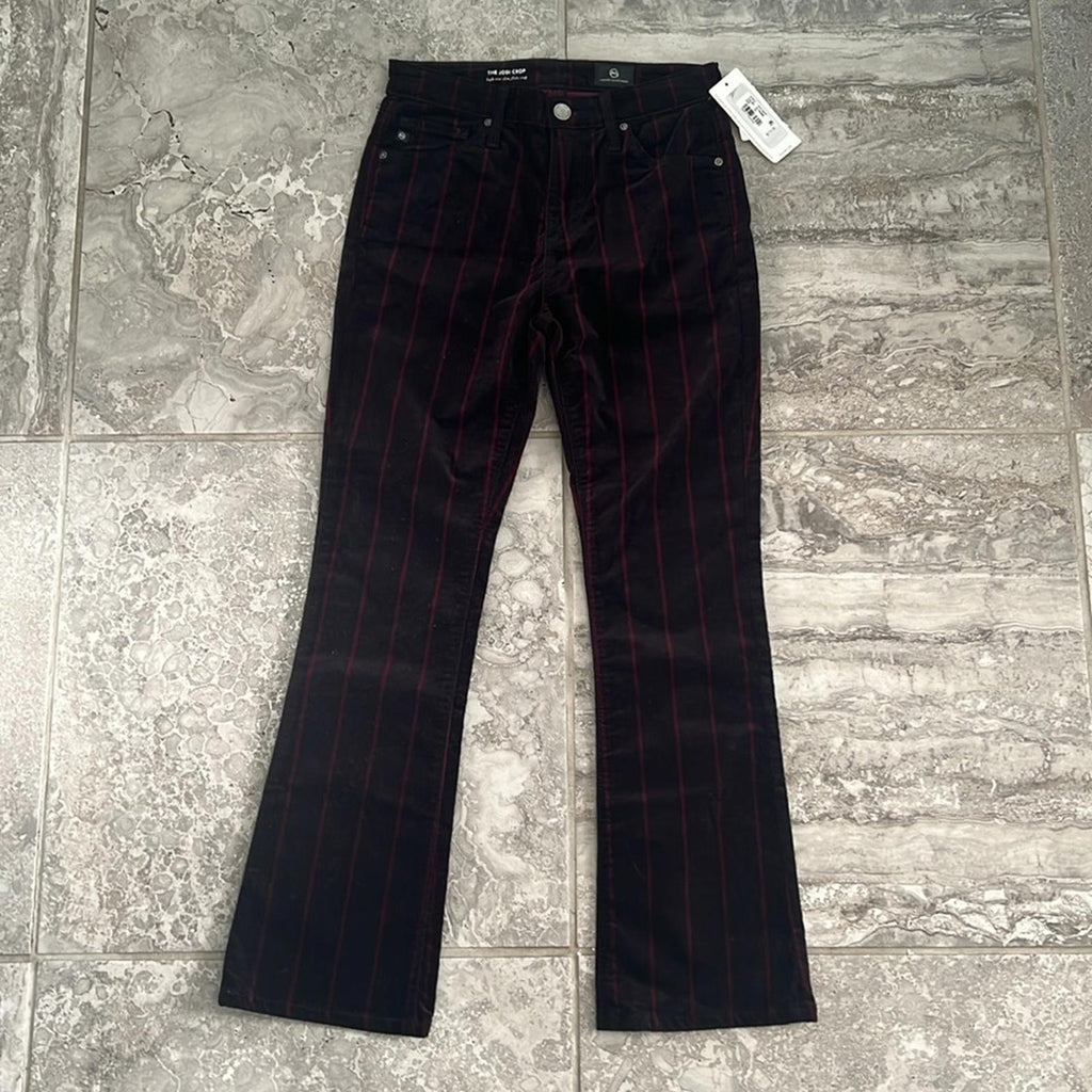 Adriano Goldschmeid The Jodi Crop High-Rise Slim Flare Crop Jeans, Size 24 NWT