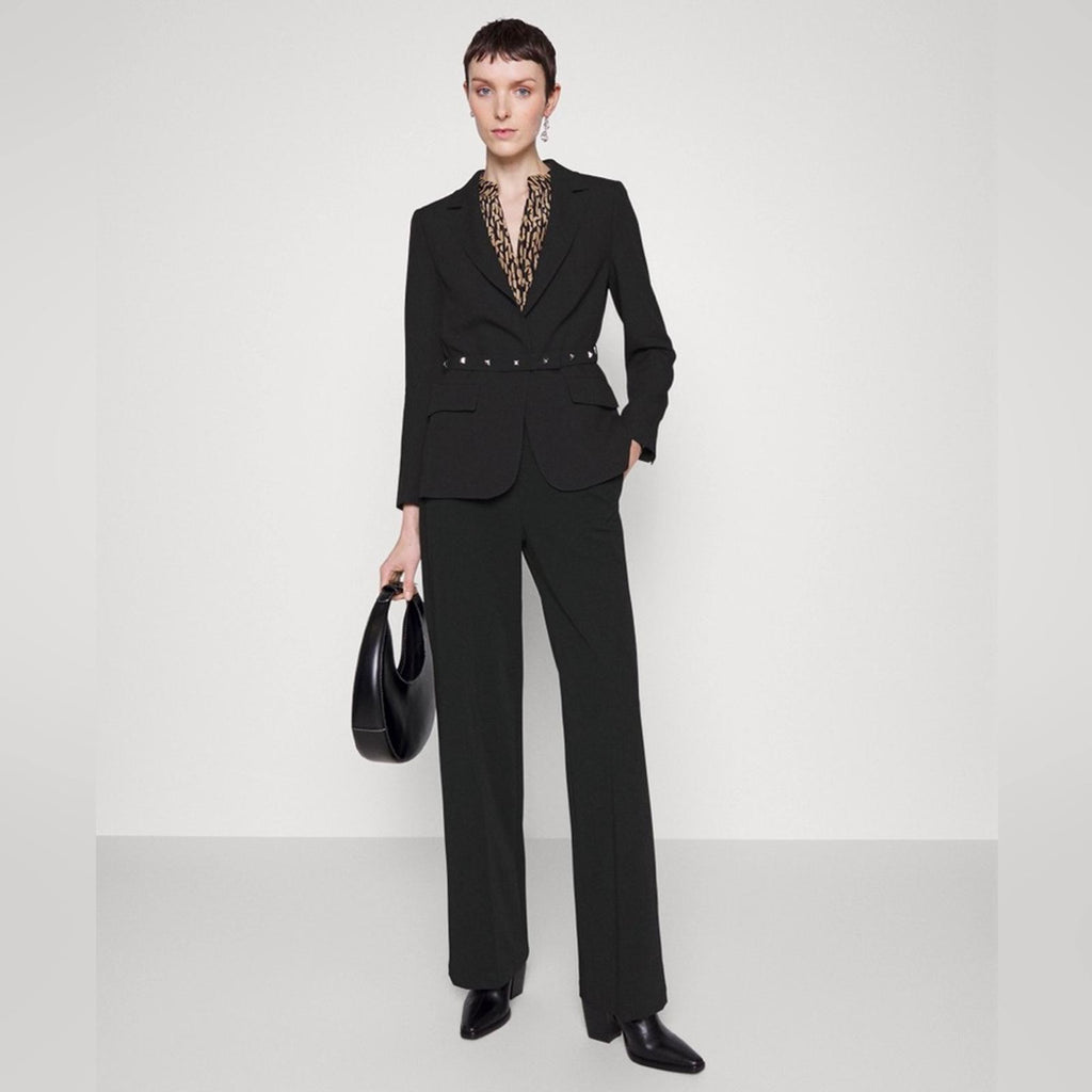 BOSS Jiriva Belted Jacket in Black, Size EU32 | US0 New w/Tag $645 SOLD OUT!