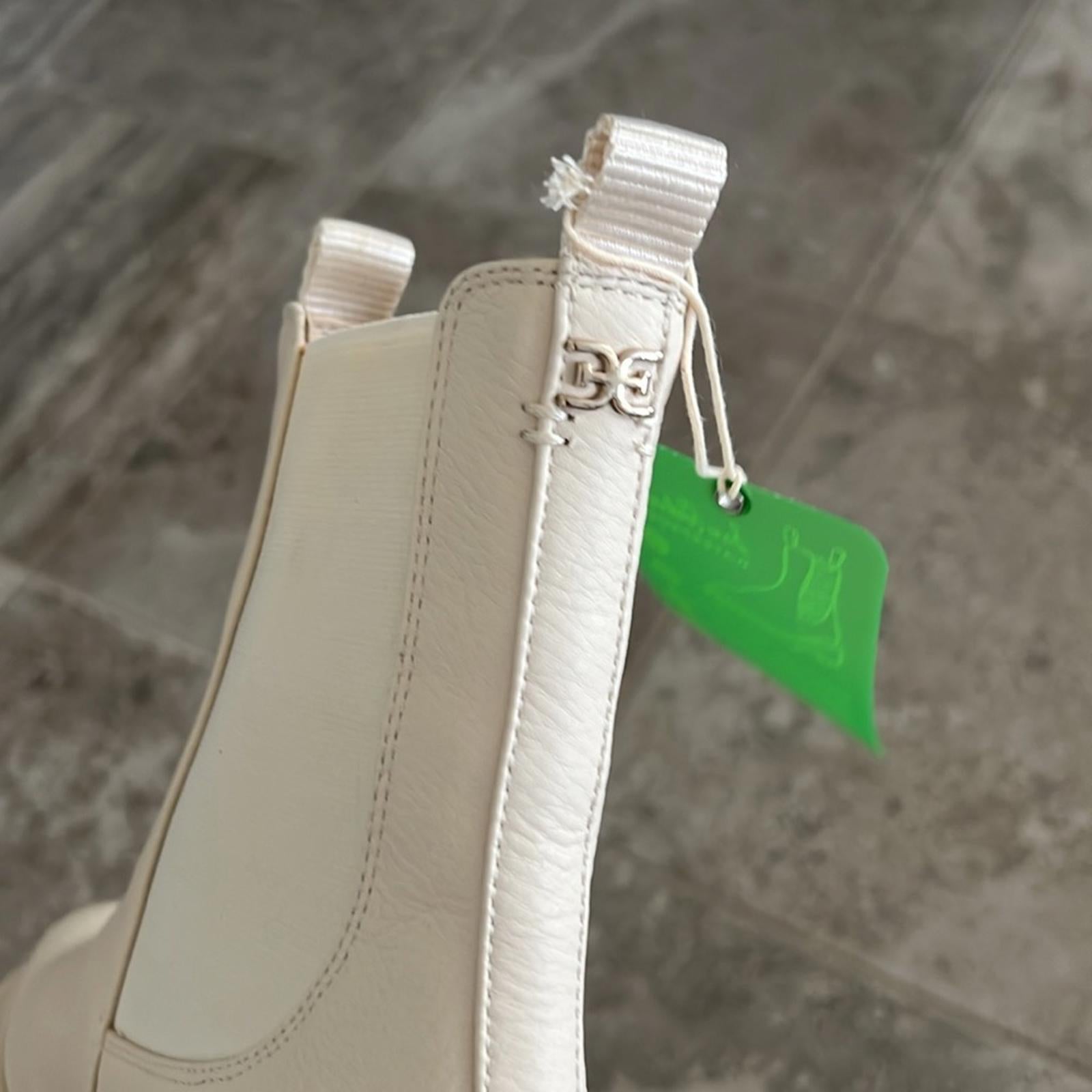 Sam Edelman Laguna Waterproof Pull On Booties Ivory Leather Size 11 New SOLD OUT