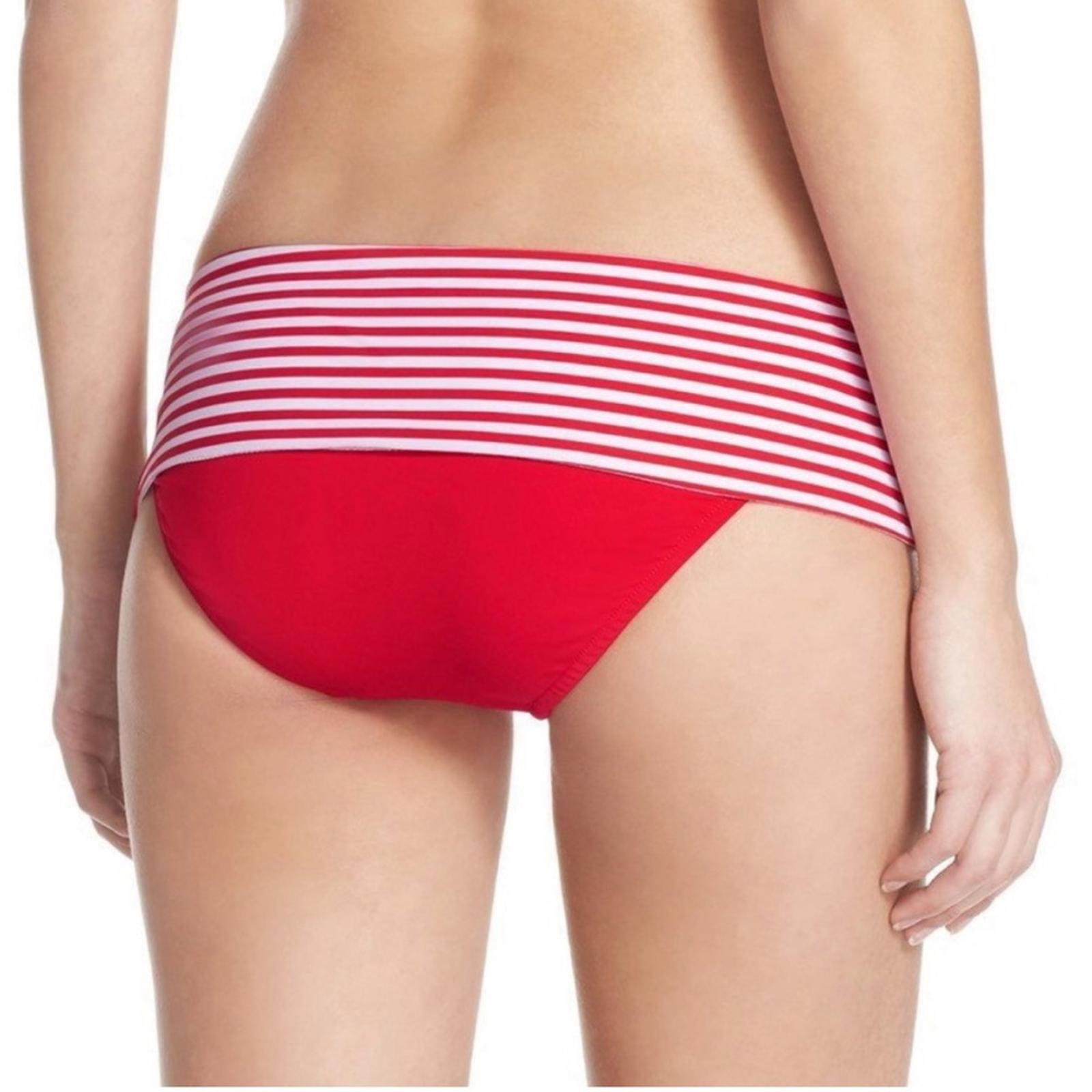 Seafolly Skirted Riviera Striped Hipster Pin-Up Bikini Bottom, Size 12 NWT $72