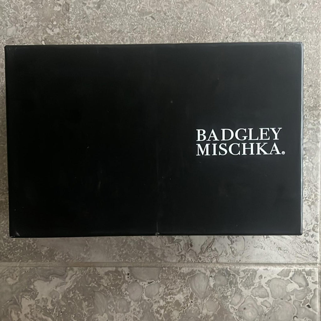 Badgley Mischka Carli Square Toe Triple Flower High Heel Sandals, Size 7, NEW