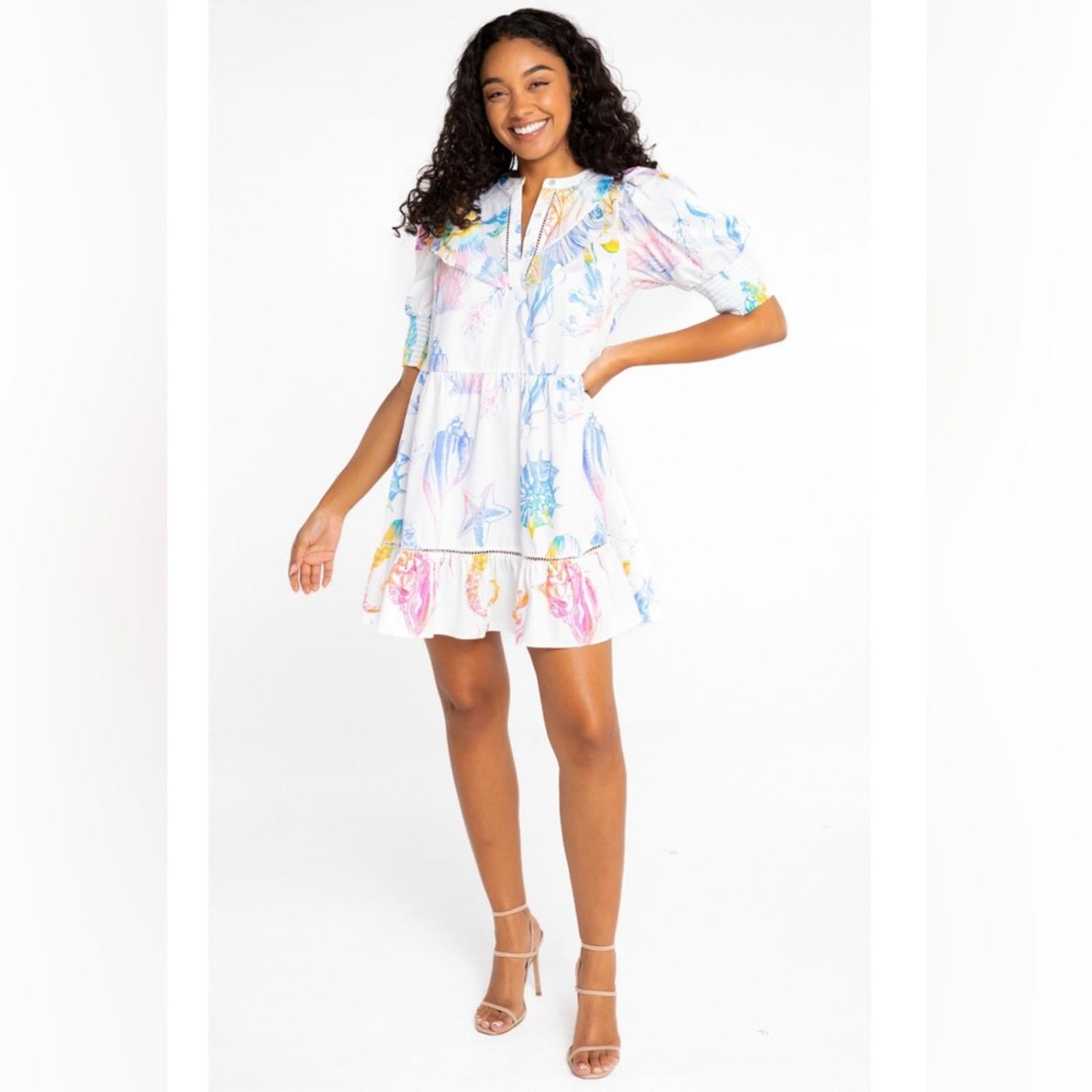 Alden Adair Kaiya Dress in Pacific Allover, Size XS New in Packaging