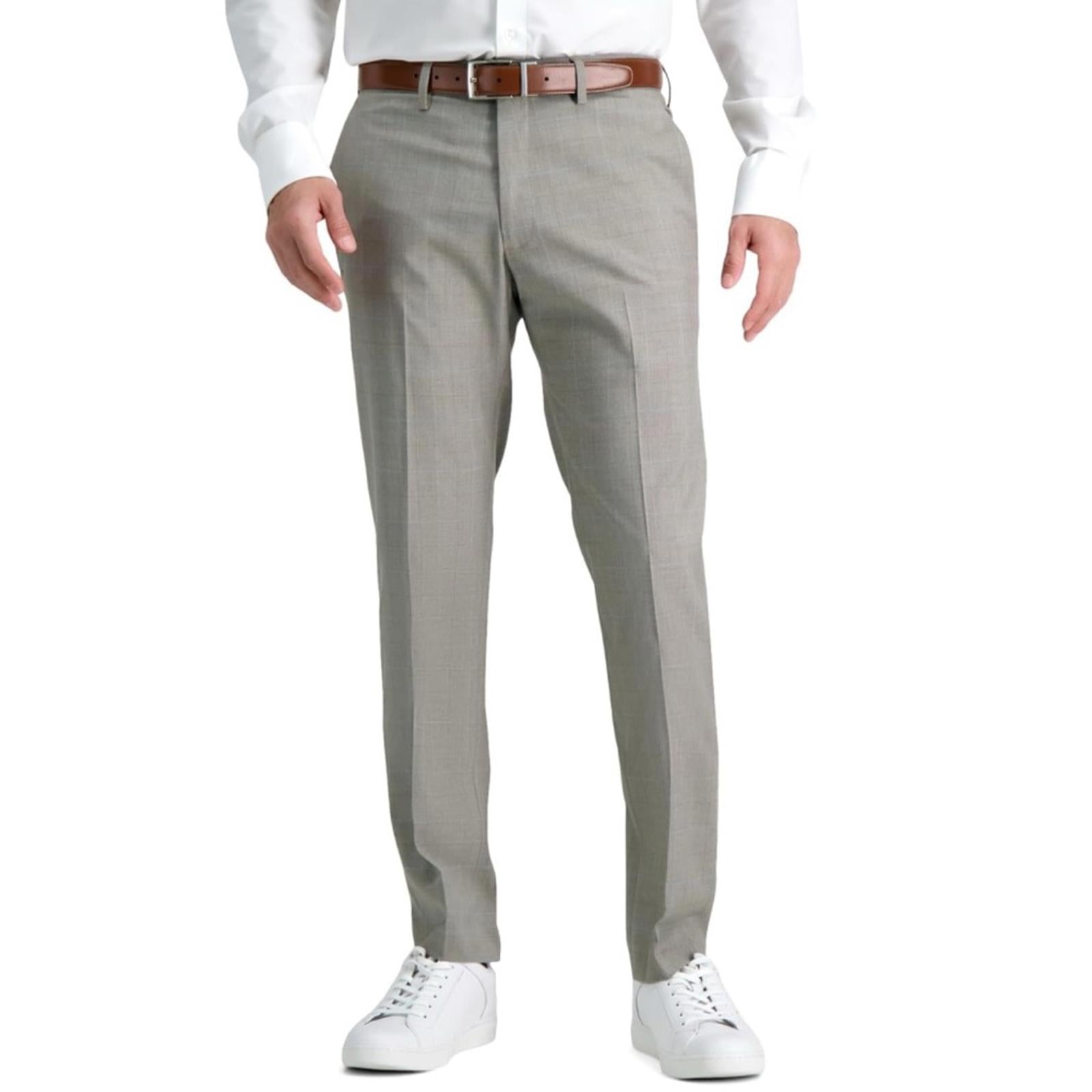 Kenneth Cole REACTION Premium Flex Slim Fit Dress Pants Oatmeal, 33W x 32L NWT