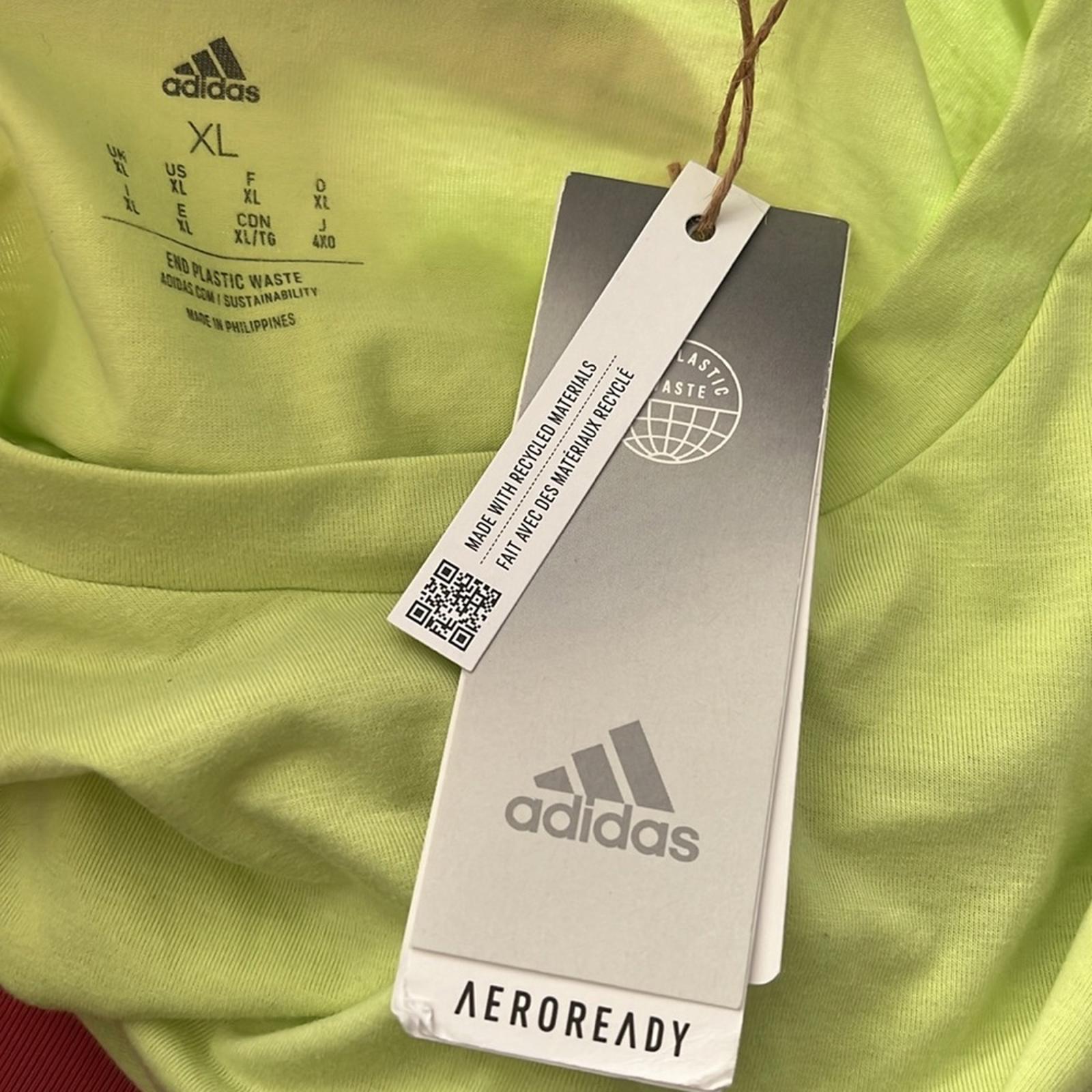 Adidas Men's Designed For Training Tee, Pulse Lime, Size XL New w/Tag