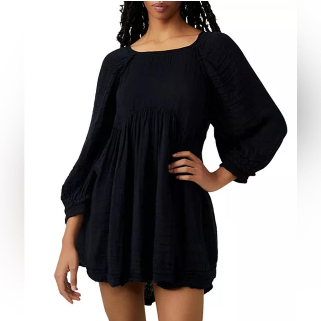 Free People Adler Tunic in Black, Size Small with Tag