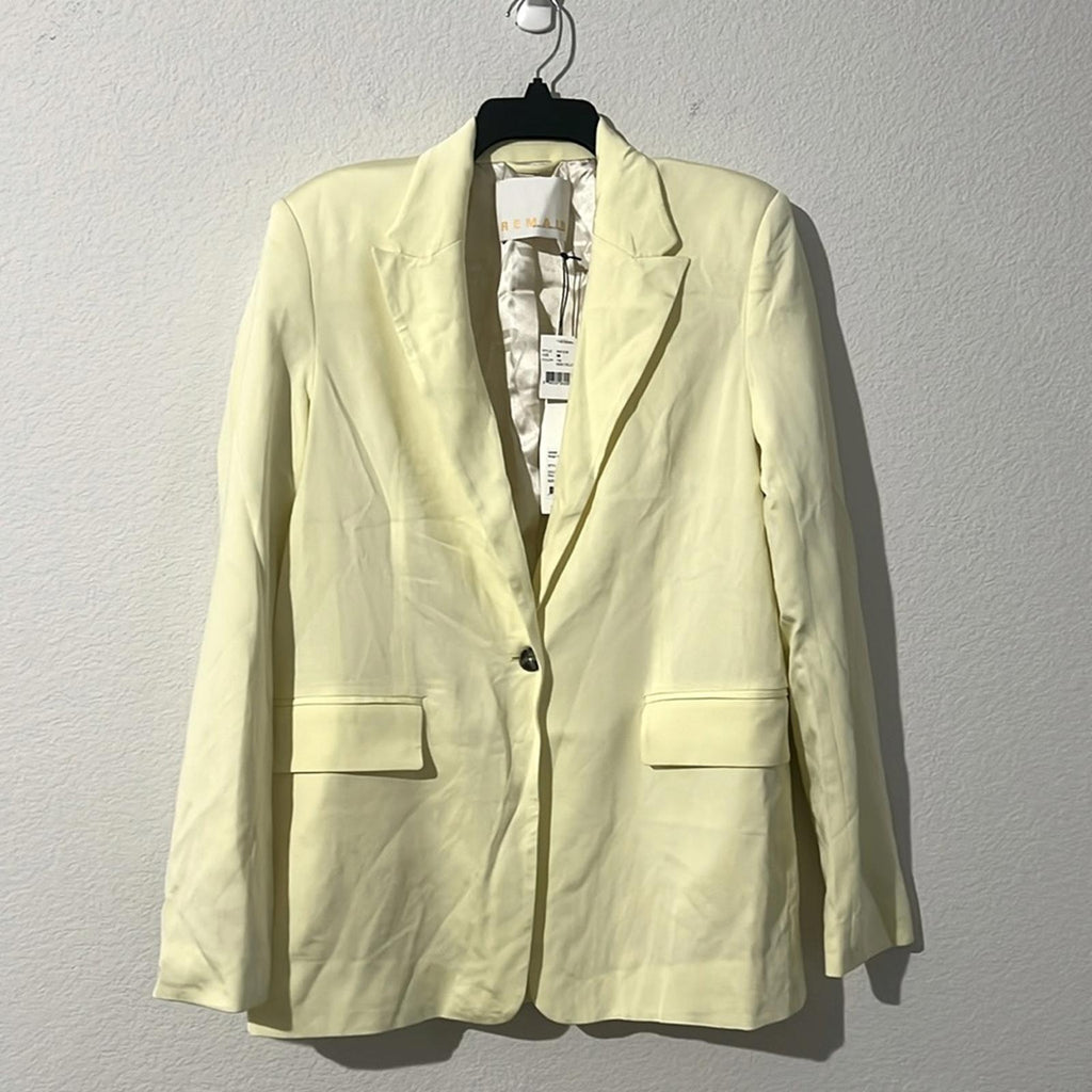 REMAIN Birger Christensen Balgin Blazer in Wax-Yellow, NWT, Size 36