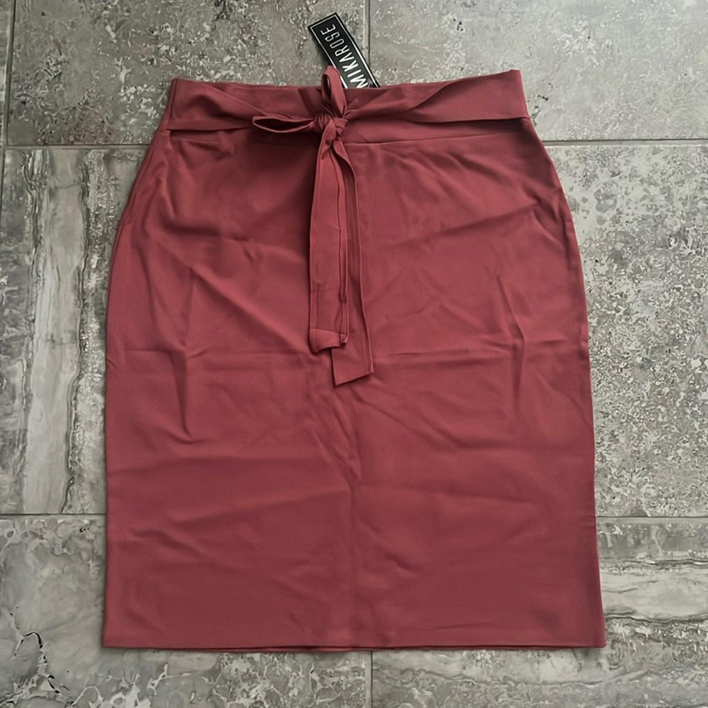 Mikarose Belted Stretchy Pencil Skirt, Plus Size XXL New w/Tag
