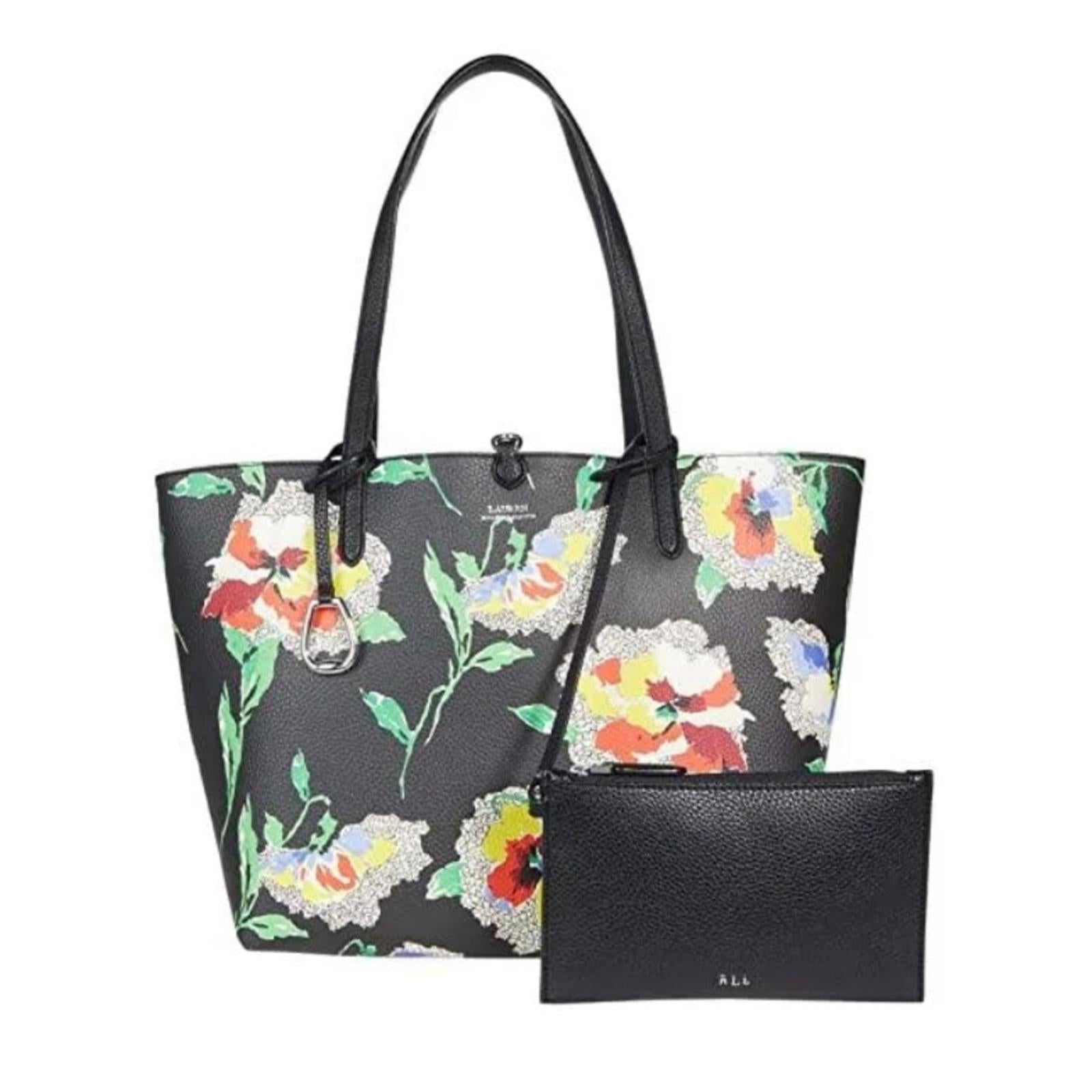 Lauren Ralph Lauren Large Reversible Tote Bag, Pouch & Handbag, NWT
