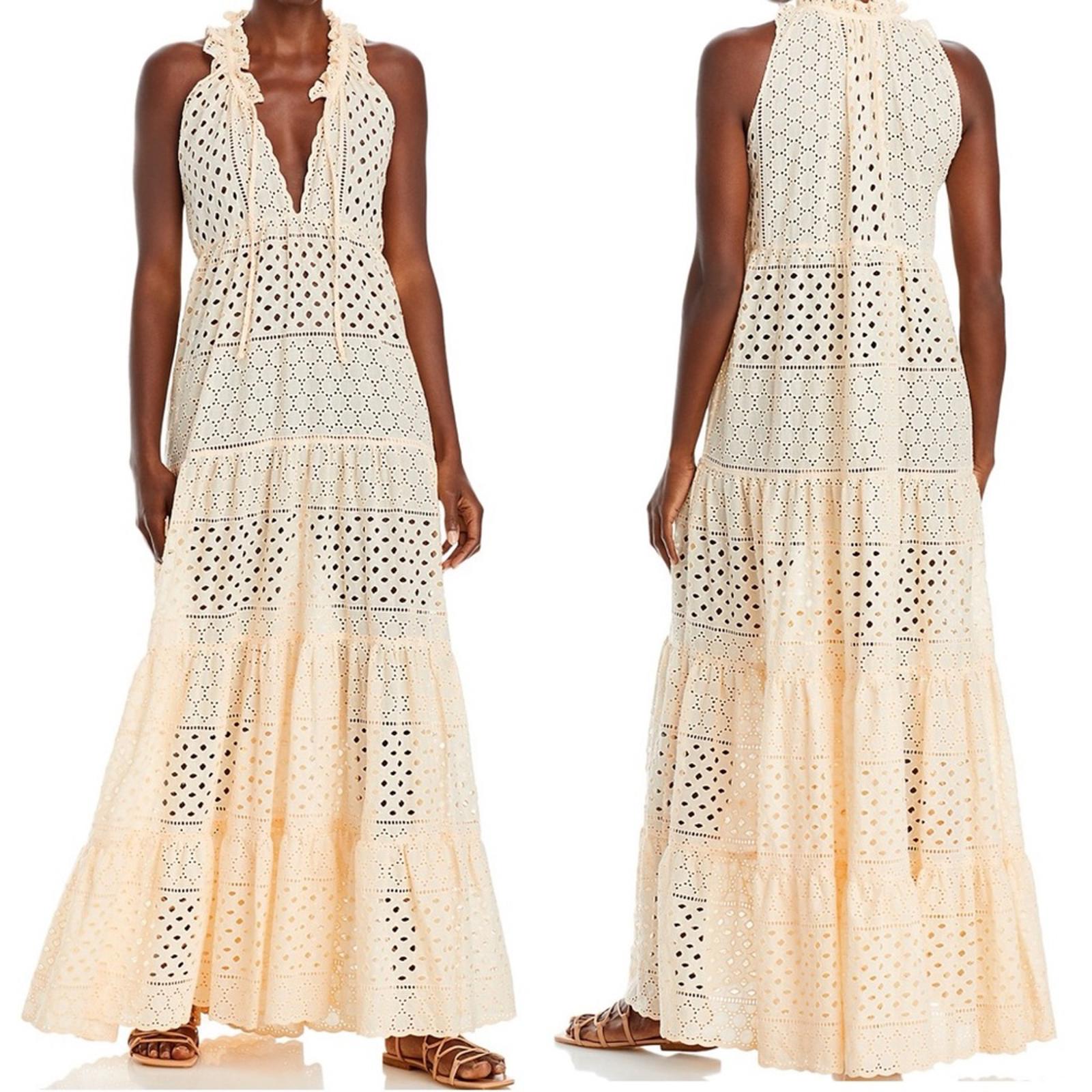 Charina Sarte Persephone Maxi Dress in Blush, Size L, New w/Tag