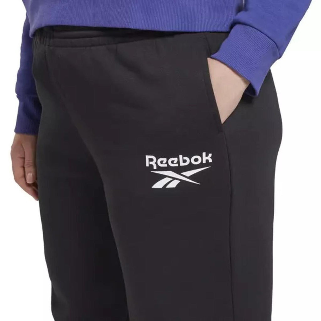 NWT Reebok Identity Logo Fleece Joggers in Black, Plus Size 3X (Sold Out)