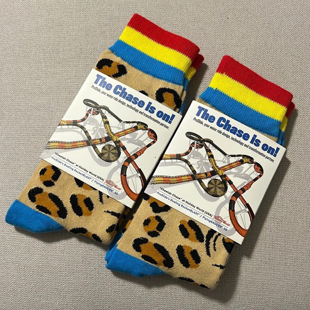 Cheetah Chase ProSlide’s Dueling RocketBLAST Socks! New w/Tag