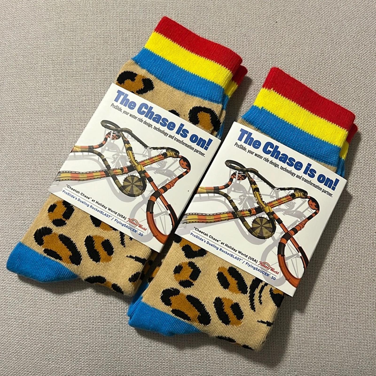 Cheetah Chase ProSlide’s Dueling RocketBLAST Socks! New w/Tag