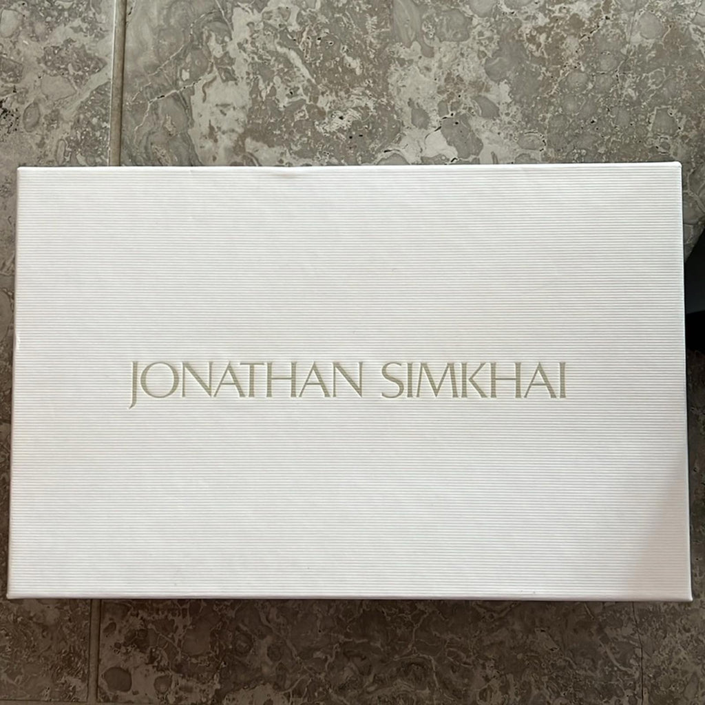 Jonathan Simkhai Luxon Crystal Harness Sandals White, Size EU41, NEW+DustBag