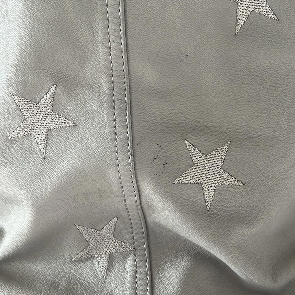 Samantha Sipos Seeing Stars Lambskin Leather Jacket, Size Small Retail $1,895
