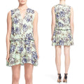 Alice+Olivia Brook Oasis Floral-Mint Dress, Multi Colors, Size 2 EXCELLENT! $298