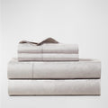 Ralph Lauren Home Organic Cotton Bethany Jacquard Silver Queen Flat Sheet, NWT