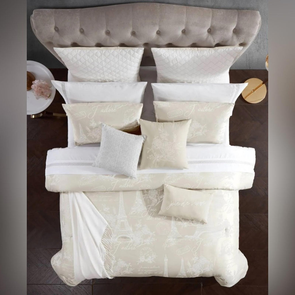 Hallmart Collectibles 13-Pc Paris Celeste Reversible Comforter Set New-Open Box