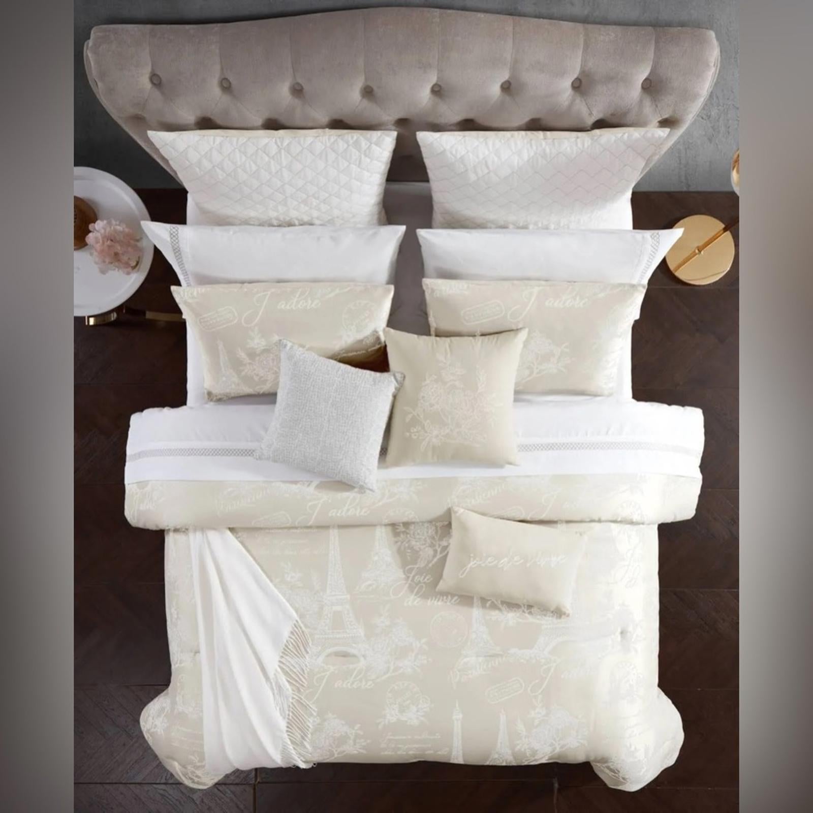Hallmart Collectibles 13-Pc Paris Celeste Reversible Comforter Set New-Open Box