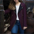 Zara Wool-blend Coat Burgundy Jacket, Size S EXCELLENT!