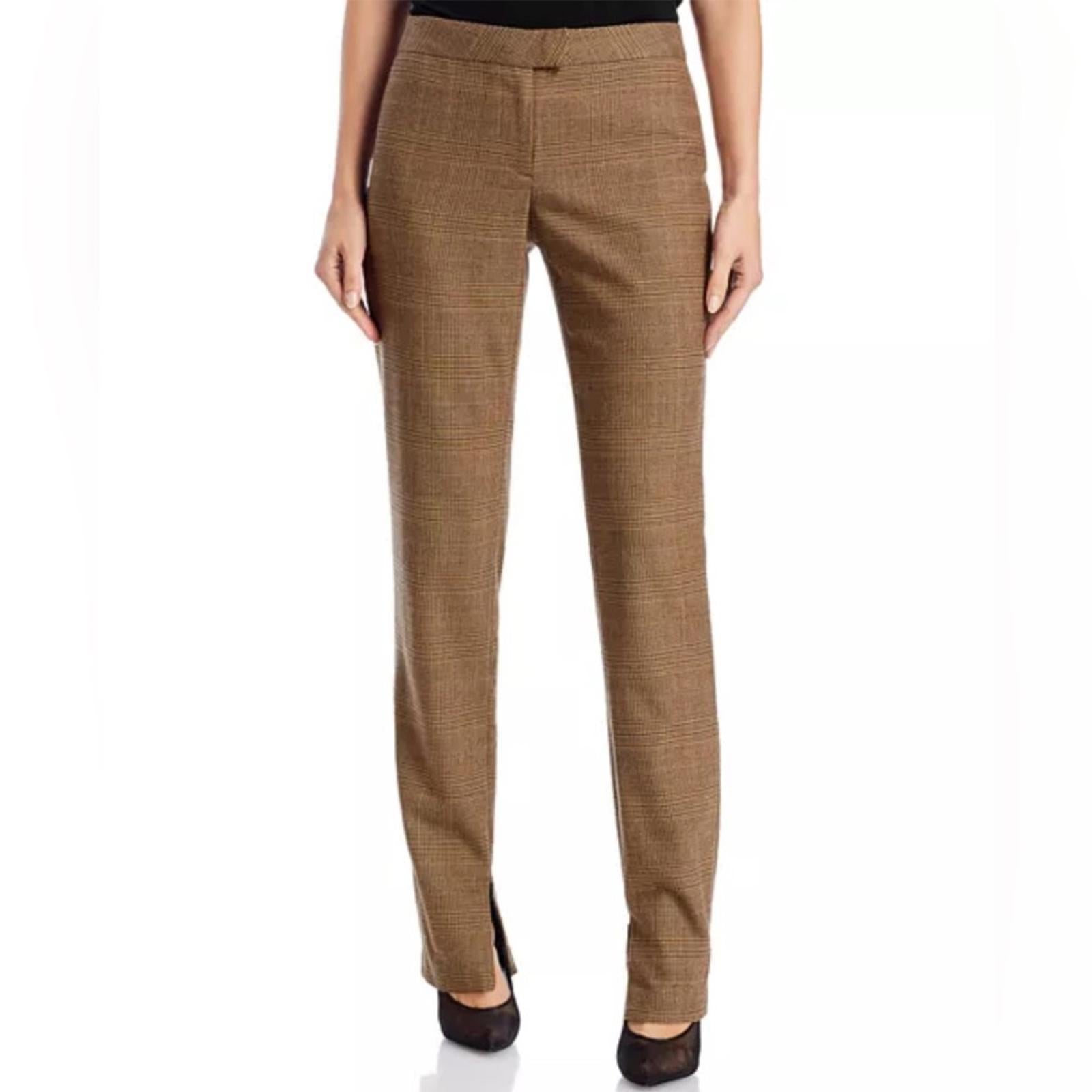rag & bone Rebecca Glen Plaid Pants in Brown/Beige, Size 2 NEW w/Tag $375
