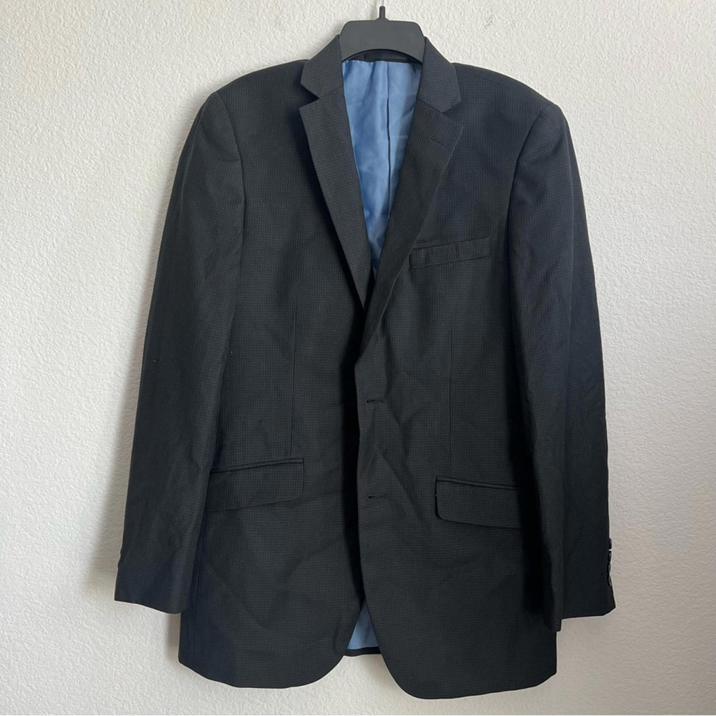 NEW Alberto Cardinali S200 Slim Fit Suit Blazer in Black, Size 40L, Retail $199