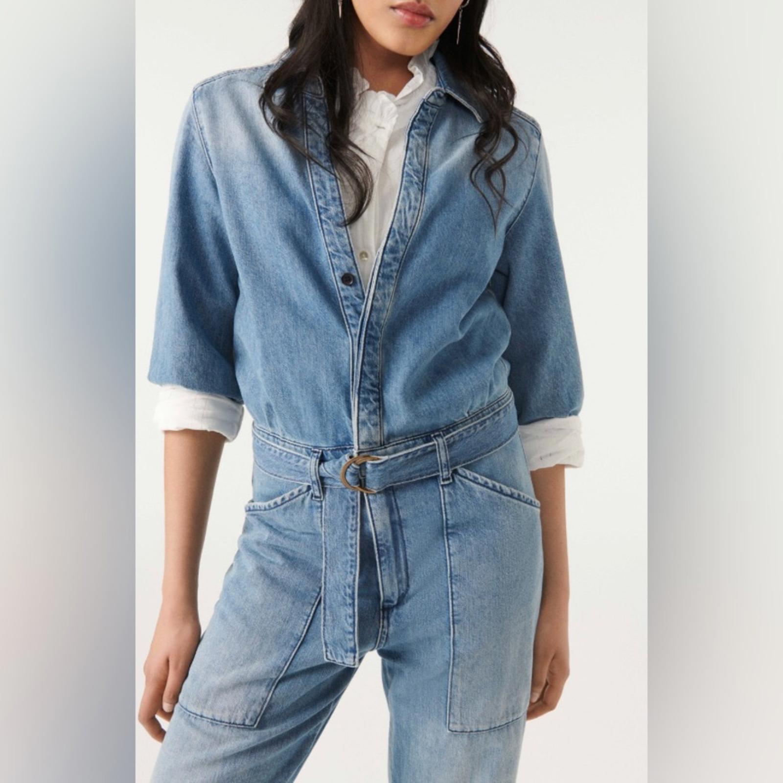 Ba&sh Combinaison Frida Denim Jumpsuit in Blue, Size L New w/Tag