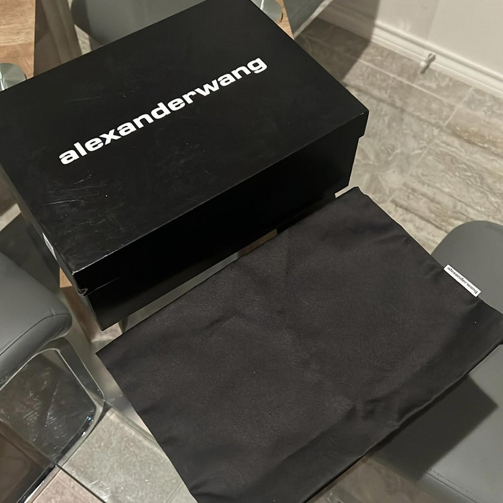 Alexander Wang Delphine 85 Crystal Stud Pump, Black Size 37.5 New + DustBag $895