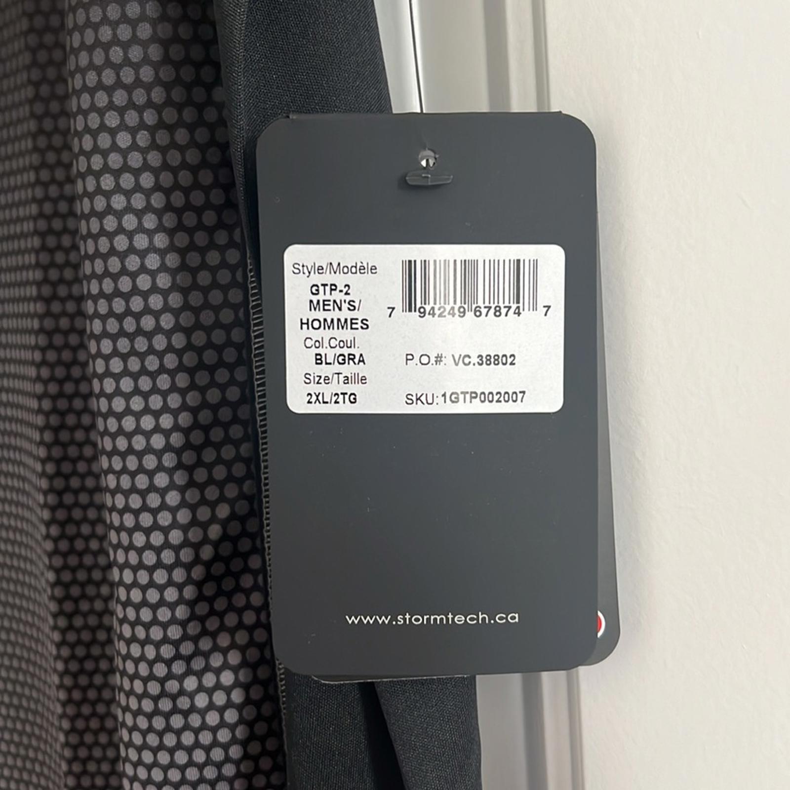 Stormtech Black/Graphite Matrix Polo Size 2XL New w/Tag in Original Packaging
