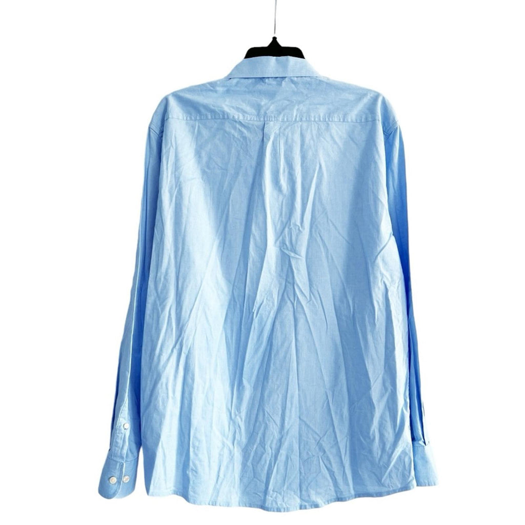 Milano Tailored Fit Dress Shirt in Blue, Size XL EXCELLENT!