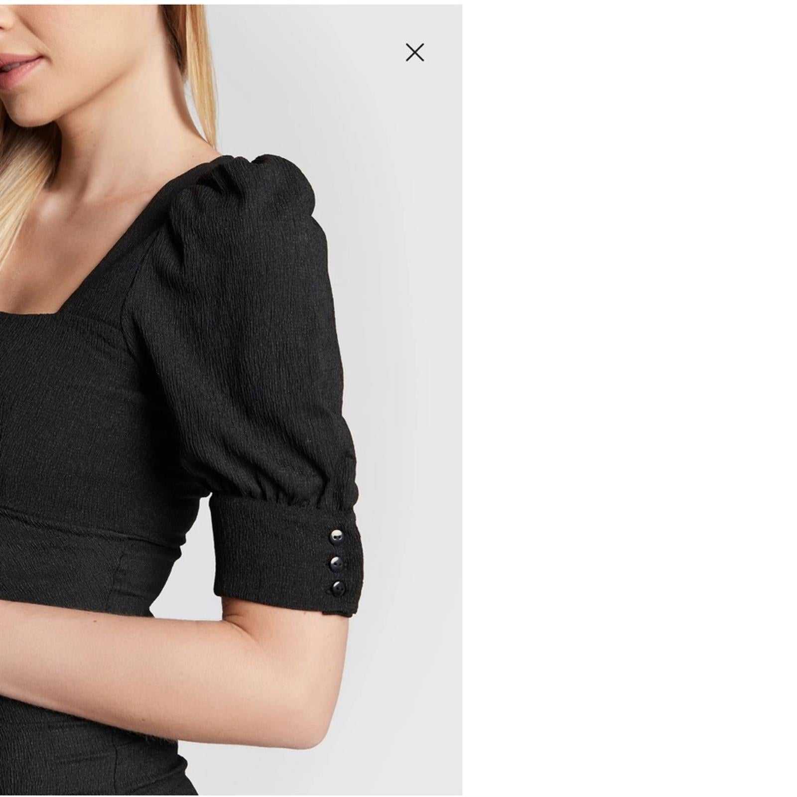 ba&sh Woody Ruffle Mini Dress in Black, Size M New w/Tag Retail $335