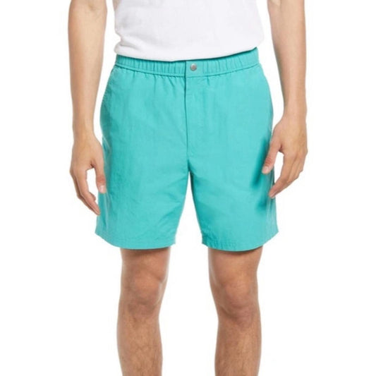 Rag & Bone Men's Eaton Tech Cotton Shorts in Teal, Size XL New w/Tag $195