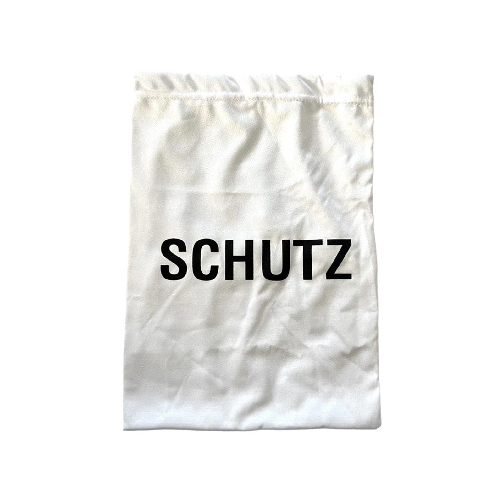 Schutz x Revolve Andy Leather Open Toe Heels, Size 8 New in Box w/Dust Bag