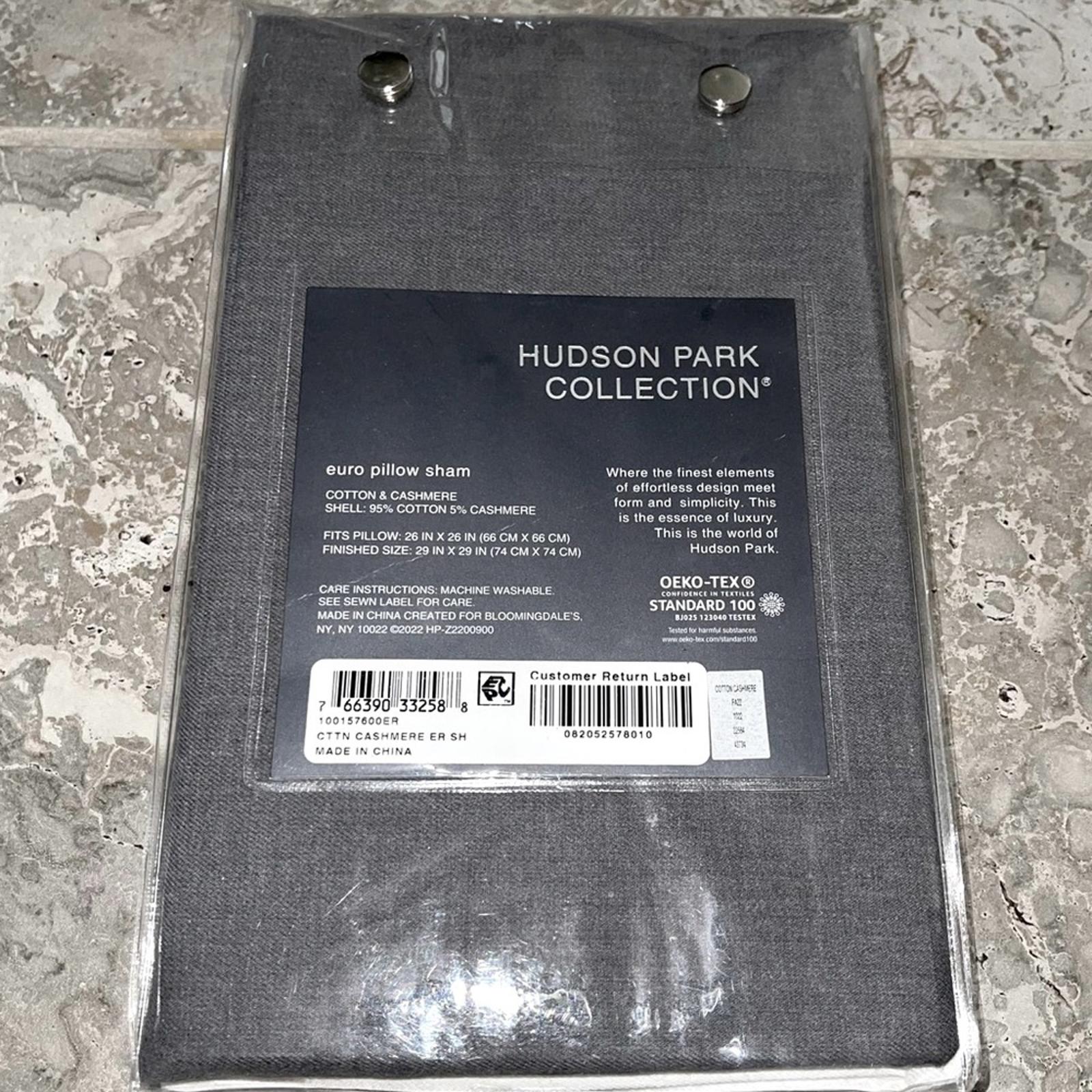 Hudson Park Collection Cotton-Cashmere Euro Sham, New w/Tag