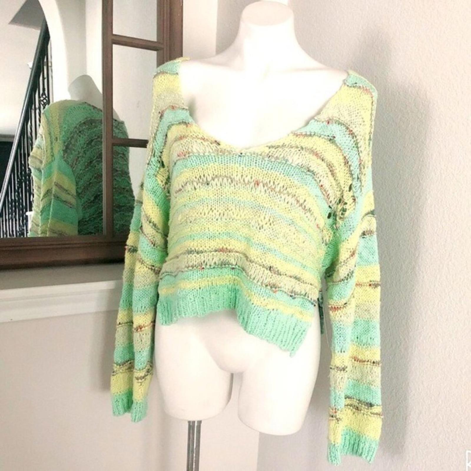 Free People Sugared Mint Lake Life Pullover, Size XS New w/Tag