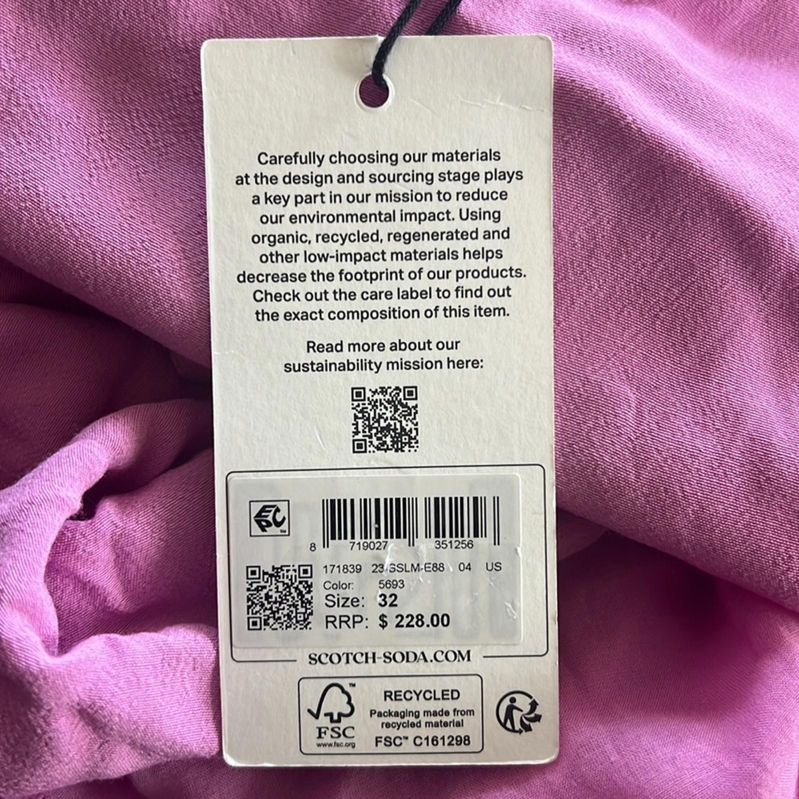Scotch & Soda Sleeveless Cut-Out Waist Dress in Pink Size EU 32 New w/Tag $228