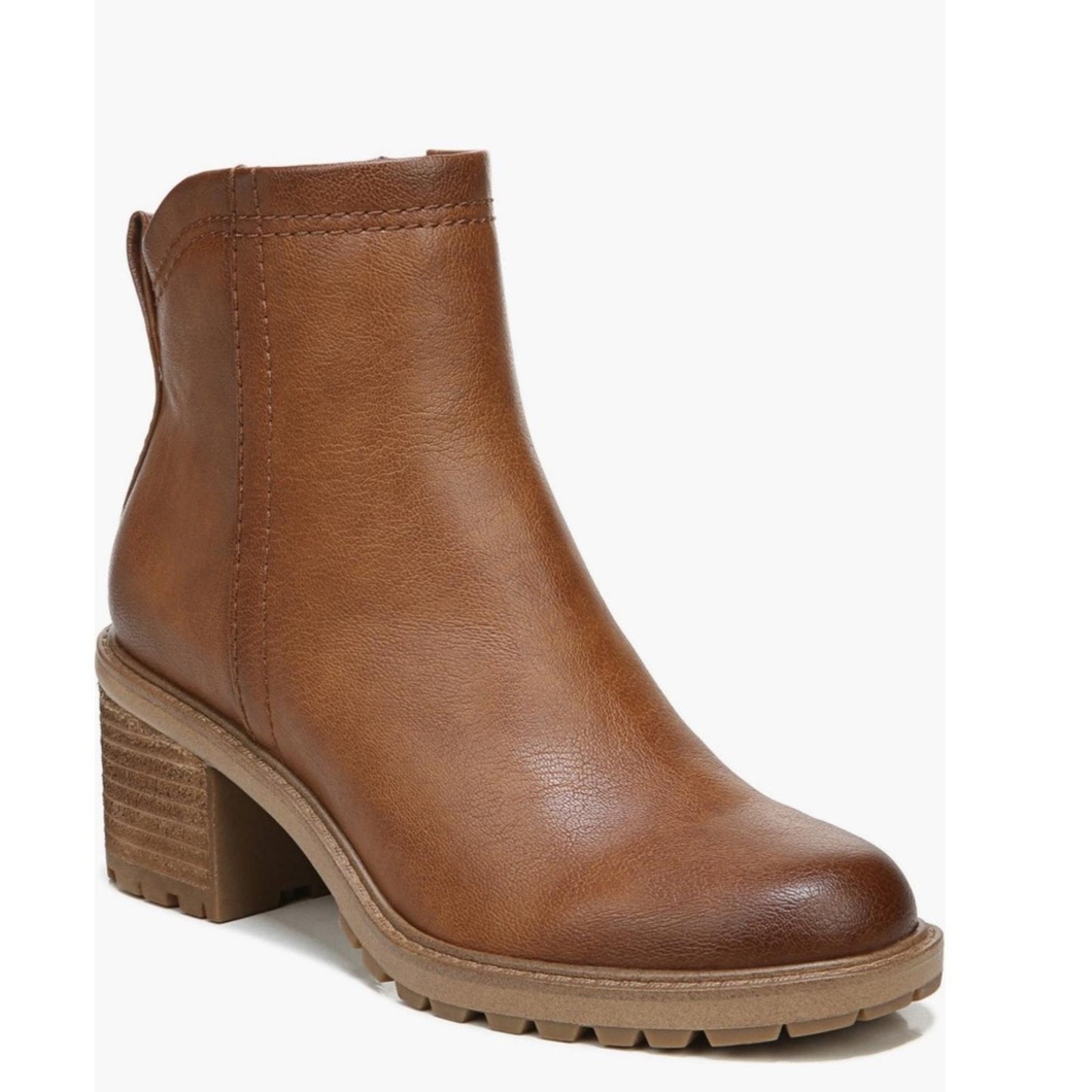 Zodiac Greyson Block Heel Boots in Cognac Size 6.5 New w/o Box Retail $149