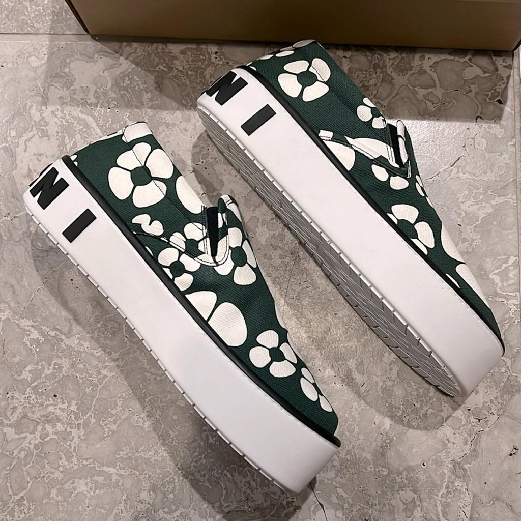 Marni x Carhartt WIP Floral Low Cut Slip-On Sneakers, Size 42 New +DustBag $750