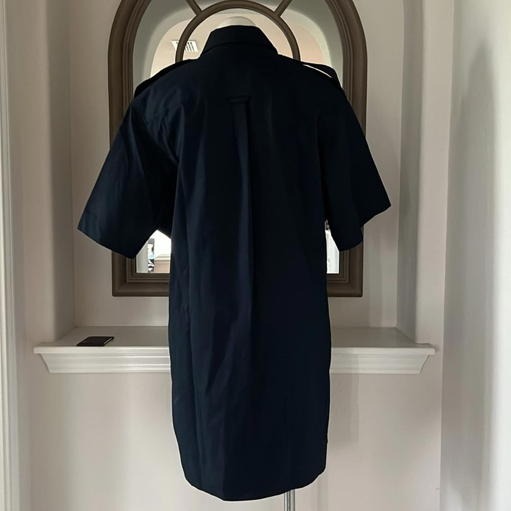 NEW G. Label by GOOP Roxanne Utility Boxy Shirtdress, Navy Size 8 NEW w/o Tag