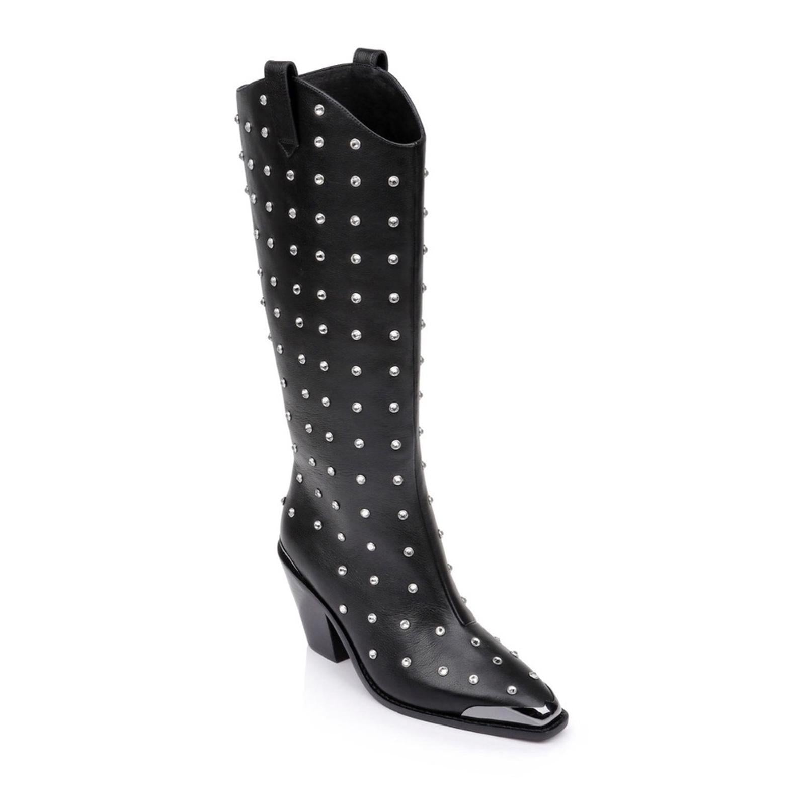 Daniel X Diamond Blazing Saddles Western Boots in Black Size EU35 US5 New in Box
