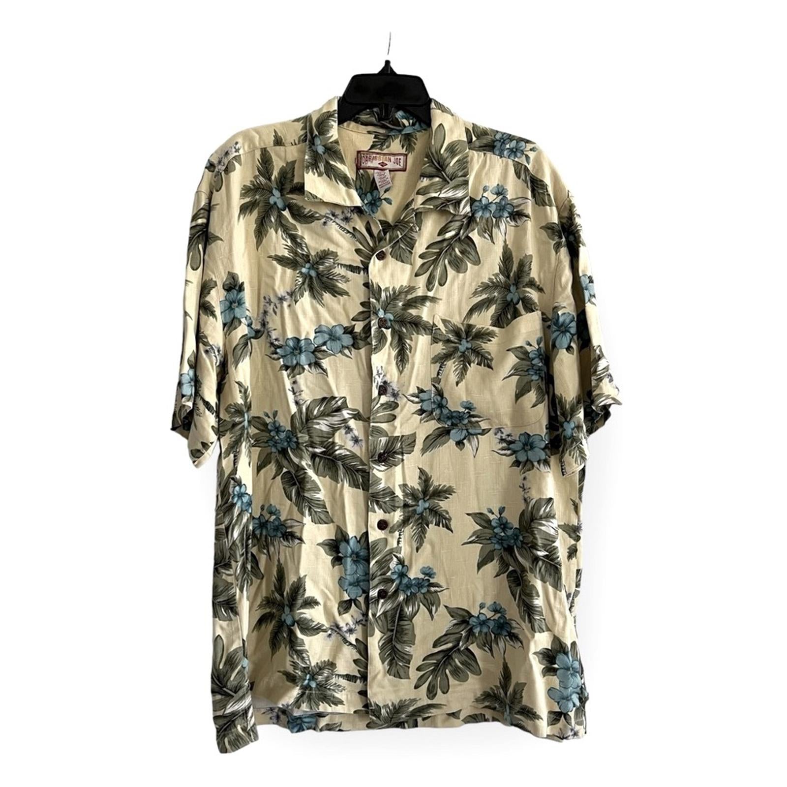 Caribbean Joe Floral Casual Shirt, Size XL, In EXCELLENT Condition