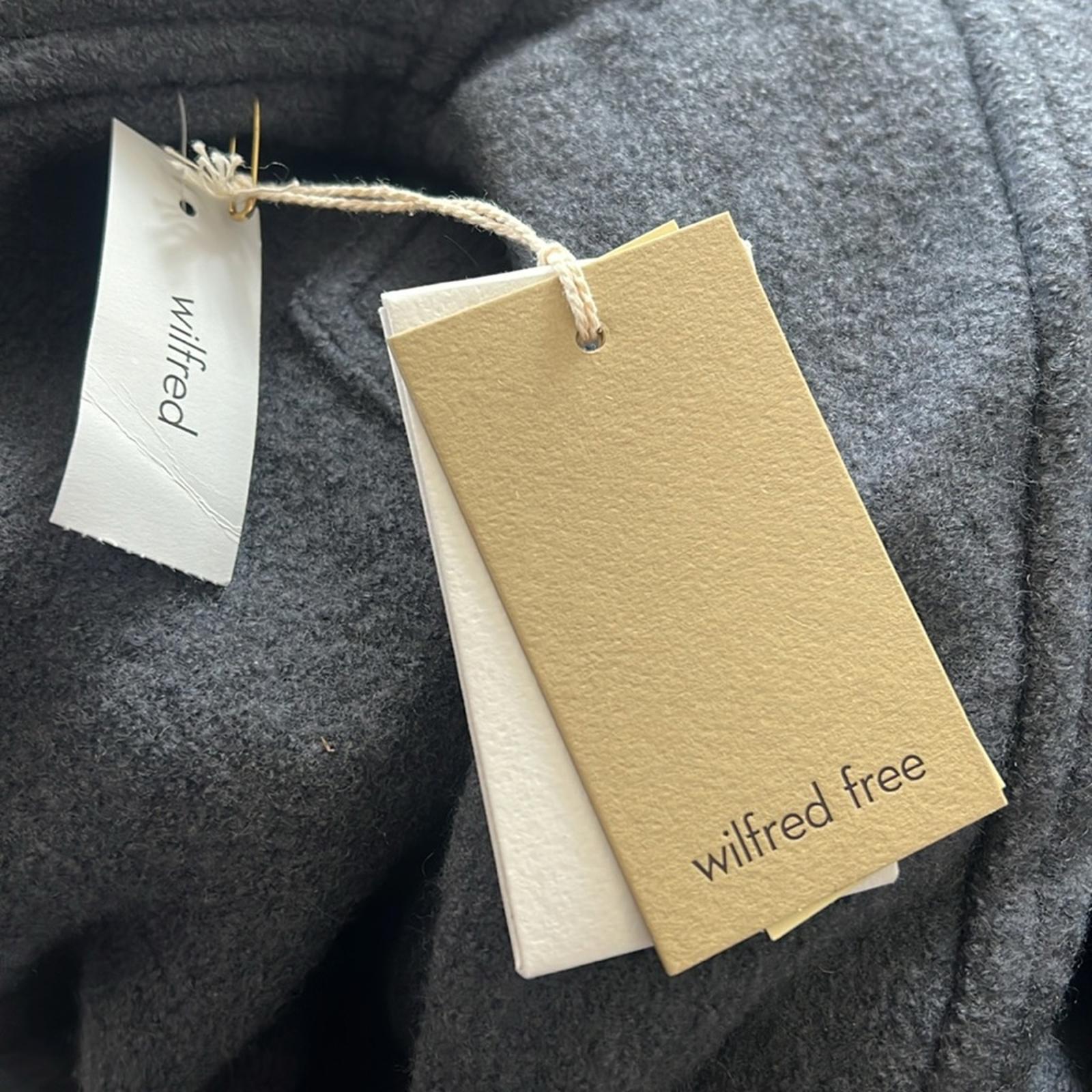 Wilfred Free The Ganna Shirt Jacket Merino-Wool Shacket in Charcoal, XS NWT $198