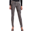 Michael Kors Animal Print Skinny Jeans, Black/ Purple/ White Size 2