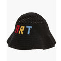 Vanessa Arizaga Art Crochet Bucket Hat, Black New w/Tag SOLD OUT Retail $150
