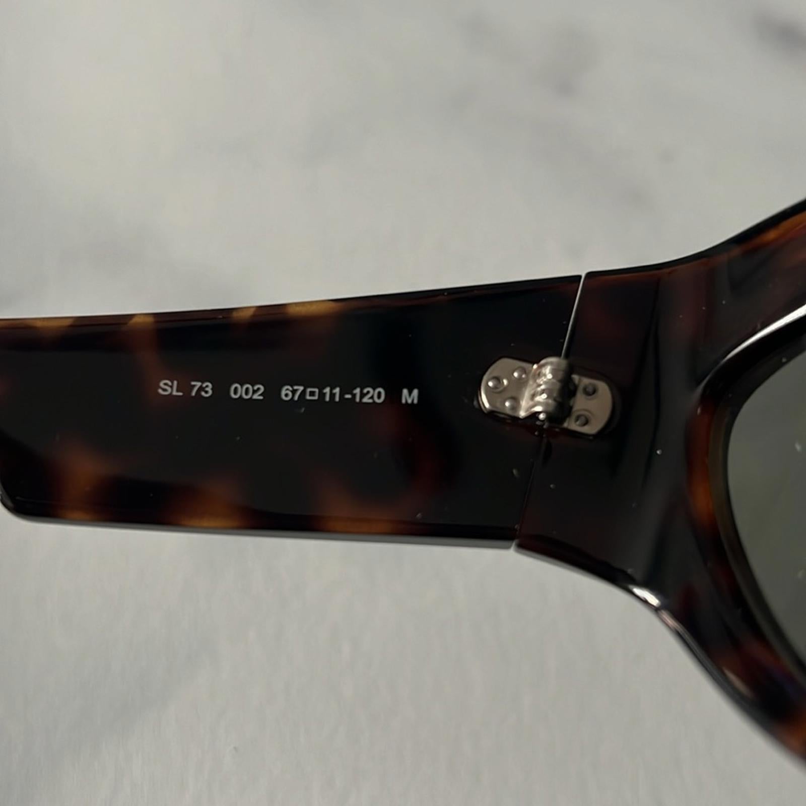 Saint Laurent Cat Eye Sunglasses, Brown Tortoise 67mm New w/Tag - Made in Italy