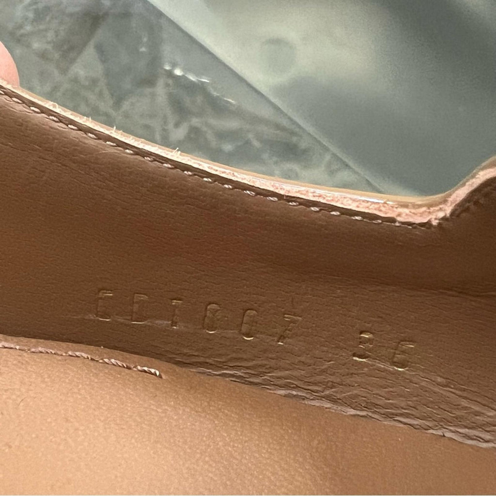 Dolce & Gabbana Patent Leather DG Calf Skin Pumps 60 Brown Size 36 New +2DustBag