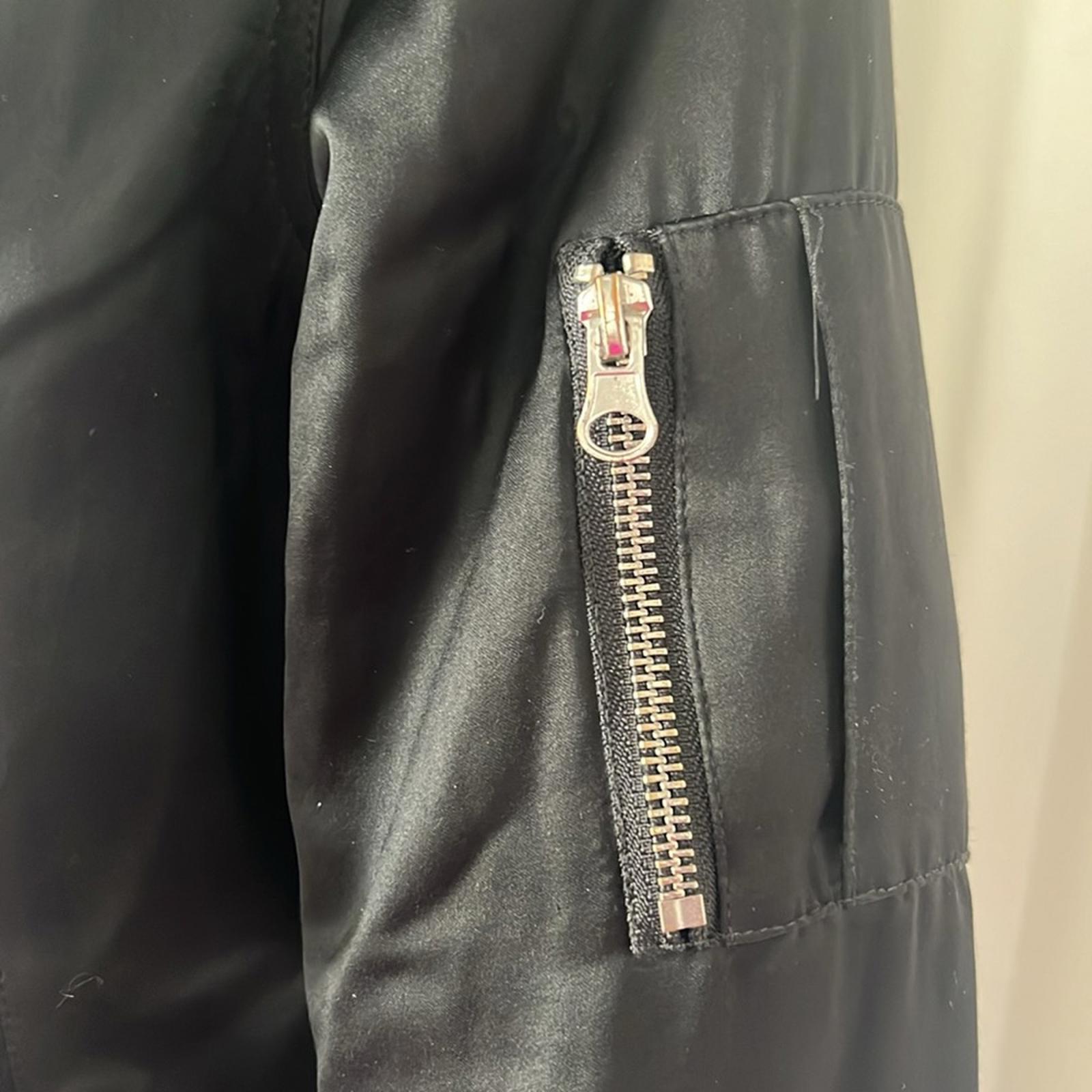 Maje Bart Bomber Jacket in Black, Size EU 40 (US M), Preloved