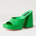 Simon Miller Slice High Heel Sandals in Green, Size 36, NEW in Box w/DustBag