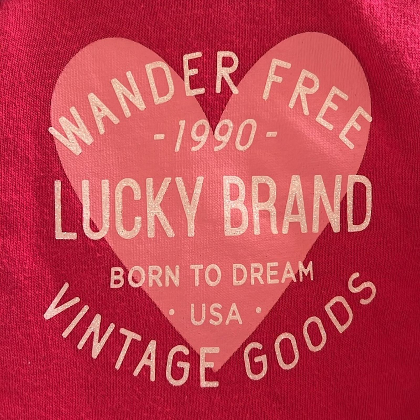 Lucky Brand Zip-Front Sweatshirt in Pink Size M (10/12) EXCELLENT!